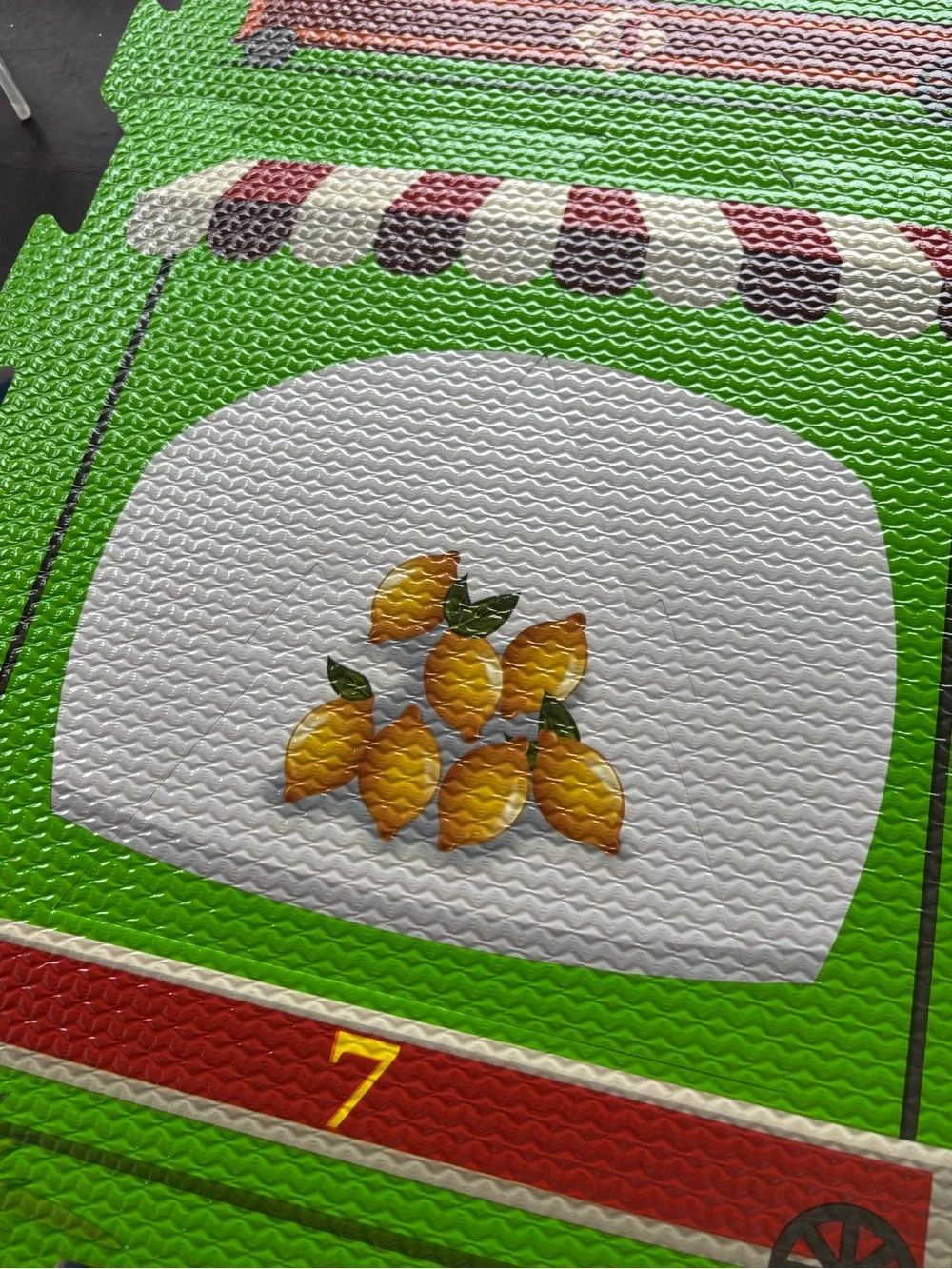 Fruit Market Puzzle Foam Play Mat - Green